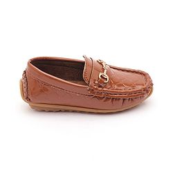 Cute Walk by Babyhug Slip On Party Wear Loafer Shoes - Brown