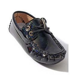 Cute Walk by Babyhug Lace Party Wear Loafer Shoes - Black
