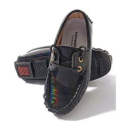 Cute Walk by Babyhug Lace Party Wear Loafer Shoes - Black