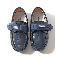 Cute Walk by Babyhug Velcro Party Wear Loafer Shoes - Blue