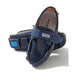 Cute Walk by Babyhug Velcro Party Wear Loafer Shoes - Blue