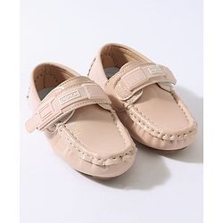 Cute Walk by Babyhug Velcro Party Wear Loafer Shoes - Pinkj