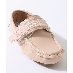 Cute Walk by Babyhug Velcro Party Wear Loafer Shoes - Pinkj