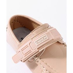 Cute Walk by Babyhug Velcro Party Wear Loafer Shoes - Pinkj