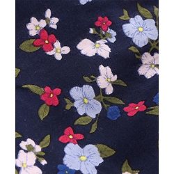 Babyhug 100 % Rayon Sleeveless Jumpsuit Floral Print- Blue