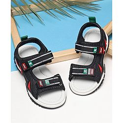 Cute Walk by Babyhug Sandals With Velcro Closure - Black