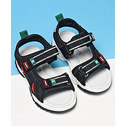 Cute Walk by Babyhug Sandals With Velcro Closure - Black