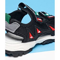 Cute Walk by Babyhug Sandals With Velcro Closure - Black