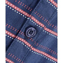 Babyhug Full Sleeves Shirt Striped - Navy Blue