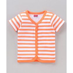 Babyhug Half Sleeves 100 % Cotton Vests Pack of 3 - Multicolour