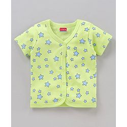 Babyhug Half Sleeves 100 % Cotton Vests Pack of 3 - Multicolour