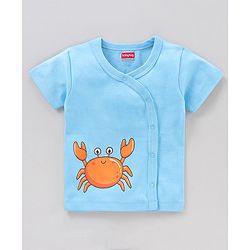 Babyhug Half Sleeves 100 % Cotton Vests Pack of 3 - Multicolour