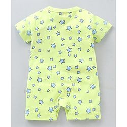 Babyhug 100% Cotton Half Sleeves Rompers Printed Pack of 2- Multicolor