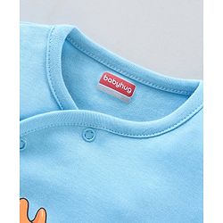 Babyhug 100% Cotton Half Sleeves Rompers Printed Pack of 2- Multicolor