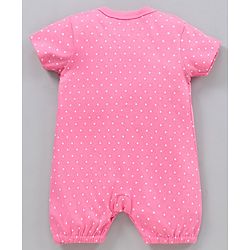 Babyhug 100% Cotton Cap Sleeves Romper Printed Pack of 2- Blue Pink