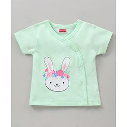 Babyhug Cotton Knit Half Sleeves Vests All Over Printed Pack of 3 - Multicolour