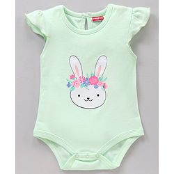 Babyhug Flutter Sleeves 100% Cotton Onesies Striped And Floral Print Pack of 3 - Pink and Blue
