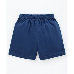 Babyhug Knit Shorts Dino & Text Print Pack of 2 - Lime Navy