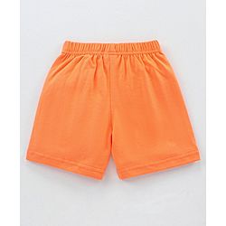 Babyhug Knit Shorts Dino & Text Print Pack of 2 - Sky Blue Coral