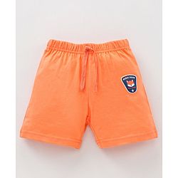 Babyhug Knit Shorts Fox Print Pack of 2 - Blue Orange