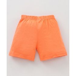 Babyhug Knit Shorts Fox Print Pack of 2 - Blue Orange