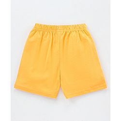 Babyhug Knit Shorts Tiger & Roar Print Pack of 2 - Olive Yellow