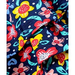 Babyhug Knee Length Layered Skirt Floral Print - Multicolor