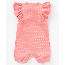 Babyhug 100% Cotton Knit Cap Sleeves Romper Sea Theme Print Pack of 3 - Multicolour