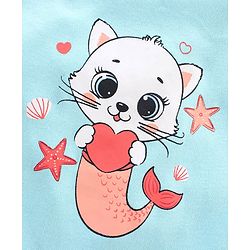 Babyhug 100% Cotton Knit Cap Sleeves Romper Sea Theme Print Pack of 3 - Multicolour