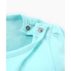 Babyhug 100% Cotton Knit Cap Sleeves Romper Sea Theme Print Pack of 3 - Multicolour