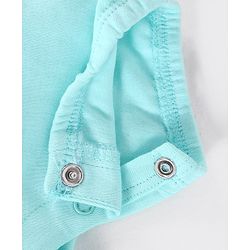 Babyhug 100% Cotton Knit Cap Sleeves Romper Sea Theme Print Pack of 3 - Multicolour