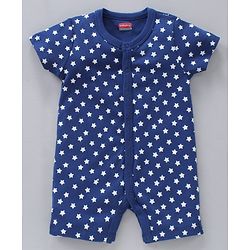 Babyhug 100% Cotton Half Sleeves Romper Multiprint Pack Of 3 - Multicolor