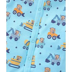 Babyhug 100% Cotton Half Sleeves Romper Multiprint Pack Of 3 - Multicolor