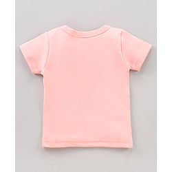 Babyhug Half Sleeves 100% Cotton Vests Dot Stripe And Floral Print Pack Of 5 - Pink Peach Purple