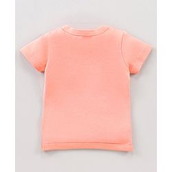 Babyhug Half Sleeves 100% Cotton Vests Dot Stripe And Floral Print Pack Of 5 - Pink Peach Purple