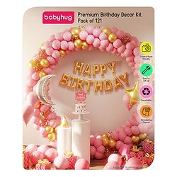 Babyhug Premium Birthday Decor Kit Multicolor - Pack of 121