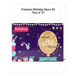Babyhug Premium Birthday Decor Kit Multicolor - Pack of 121