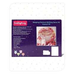 Babyhug Premium Birthday Decor Kit Multicolor - Pack of 121