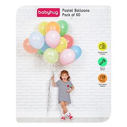 Babyhug Pastel Balloons Multicolour - Pack of 60