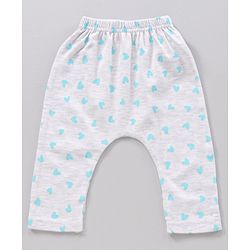 Babyhug Full Length Diaper Leggings Heart & Panda Print Pack Of 3 - Multicolor