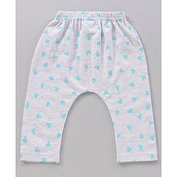 Babyhug Full Length Diaper Leggings Heart & Panda Print Pack Of 3 - Multicolor