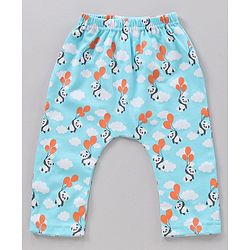 Babyhug Full Length Diaper Leggings Heart & Panda Print Pack Of 3 - Multicolor