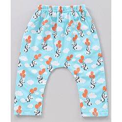 Babyhug Full Length Diaper Leggings Heart & Panda Print Pack Of 3 - Multicolor