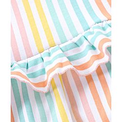 Babyhug 100% Cotton Striped Onesies - Multicolor