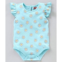 Babyhug 100% Cotton Short Sleeves Onesies Multi Print Pack of 3 - Multicolor