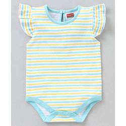 Babyhug 100% Cotton Short Sleeves Onesies Multi Print Pack of 3 - Multicolor