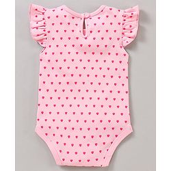 Babyhug 100% Cotton Flutter Sleeves Onesies Multi Print Pack of 3 - Multicolour