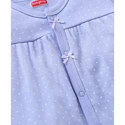 Babyhug 100% Cotton Printed Romper Pack of 2 - Blue White