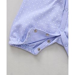 Babyhug 100% Cotton Printed Romper Pack of 2 - Blue White