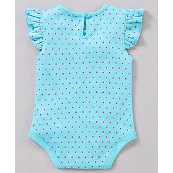 Babyhug 100% Cotton Flutter Sleeves Onesies Multi Print Pack of 3 - Multicolour